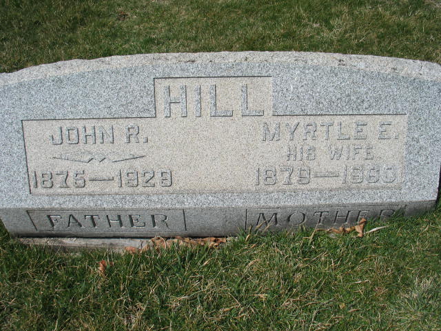 John R. Hill tombstone